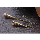 Granosa Shell Earrings with Shepherds Crook Gold 38mm