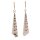 Granosa Shell Earrings with Lever Back Gold 55mm