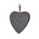 Stingray Pendant Grey Polished / 925 Sterling Silber /...