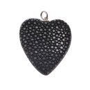 Stingray Pendant Black Polished / 925 Sterling Silber /...