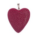 Stingray Pendant Fuschia Polished / 925 Sterling Silber /...