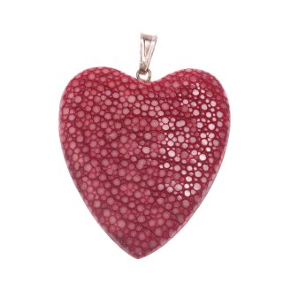 Stingray Pendant Sangria Polished / 925 Sterling Silber / Heart 40mm