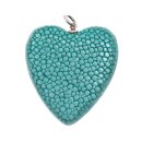 Stingray Pendant Pool Green Polished / 925 Sterling...