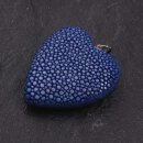 Stingray Pendant Cobalt Blue Polished / 925 Sterling Silber / Heart 40mm