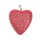 Stingray Pendant Red Strawberry Polished / 925 Sterling Silber / Heart 40mm