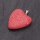 Stingray Pendant Red Strawberry Polished / 925 Sterling Silber / Heart 40mm
