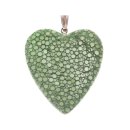 Stingray Pendant Summer Green Polished / 925 Sterling...