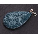 Stingray Pendant Dragonfly Blue Polished / 925 Sterling Silber / Teardrop 55mm
