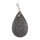 Stingray Pendant Grey Polished / 925 Sterling Silber / Teardrop 55mm