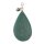 Stingray Pendant Fairway Green Polished / 925 Sterling Silber / Teardrop 55mm