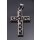 Stingray Pendant Dark Brown Polished / 925 Sterling Silber / Cross 30x20mm