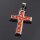 Stingray Pendant Orange Polished / 925 Sterling Silber / Cross 30x20mm