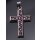 Stingray Pendant Violet Polished / 925 Sterling Silber / Cross 30x20mm