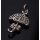 4 Umbrella Charm Pendant 925 Sterling Silber / 20mm