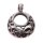 Silber Kettenanhänger Tropfen Carving Charm 925 Sterling Silber 22mm