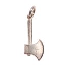 925 Sterling Silber Axe Charm Pendant 20mm