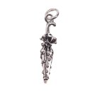 925 Sterling Silber Charm Pendant 22x6mm /  4 pieces