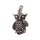Silber Anhänger Eule aus 925 Sterling Silber Charm 20x13mm