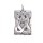 925 Sterling Silber Charm Pendant 30x20mm