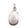925 Sterling Silber Pendant with Abalone Shell / 28x17mm