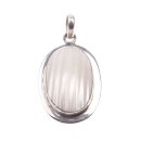 925 Sterling Silber Pendant with Abalone Shell / 37x24mm