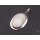 Muschel Kettenanhänger mit 925 Sterling Silber / Abalone Muschel / 37x24mm