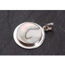 925 Sterling Silber Pendant with Abalone Shell / 31mm