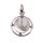 925 Sterling Silber Pendant with Abalone Shell / 36mm