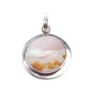 925 Sterling Silber Pendant with Abalone Shell / 31mm