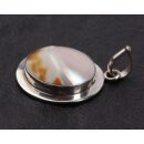 925 Sterling Silber Pendant with Abalone Shell / 31mm