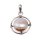 925 Sterling Silber Pendant with Abalone Shell / 37mm