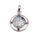 925 Sterling Silber Pendant with Abalone Shell / 37mm