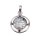 925 Sterling Silber Pendant with Abalone Shell / 37mm