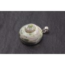 925 Sterling Silber Pendant with Turbo Shell / 32mm