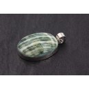 925 Sterling Silber Pendant with Turbo Shell / 38x25mm