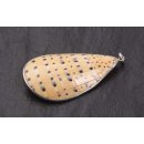 925 Sterling Silber Pendant with Melo Shell / 70x40mm