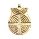 Handmade Brass Pendant 60x42mm
