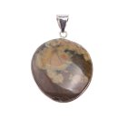 Muddy Stone Pendant Teardrop 33mm