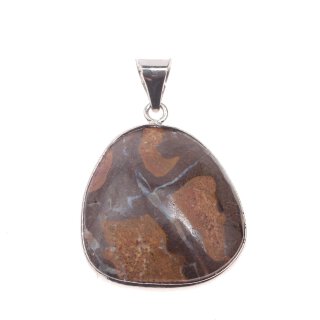 Ocean Agate Stone Pendant Teardrop 30mm