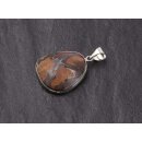 Ocean Agate Stone Pendant Teardrop 30mm