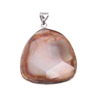 Larimar Agate Stone Pendant 40x36mm