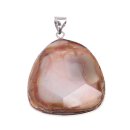 Larimar Agate Stone Pendant 40x36mm