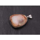 Larimar Agate Stone Pendant 40x36mm