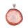 Red Line Agate Stone Pendant 30mm