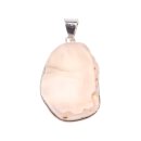 Grey Agate Stone Pendant 30mm