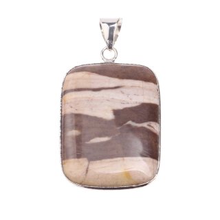 Zebra Jasper Stone Pendant 36x26mm
