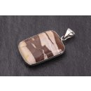 Zebra Jasper Stone Pendant 36x26mm