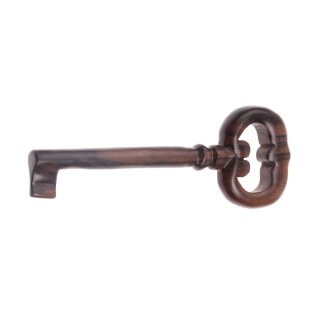 Key Pendant / Ebony Wood Natural Handmade 120mm