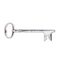 Key Pendant / Wood Silber Plated Handmade 98mm