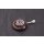 Jaspis Stein Anhänger Donut 30mm Spirale aus versilbertem Messing